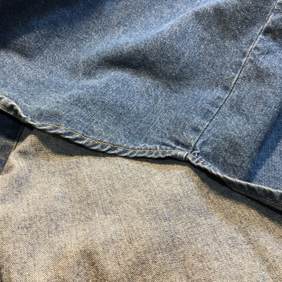 Vintage Dickies Denim Snap Button Shirt Ling Sleeve XL Cotton - Picture 5 of 15